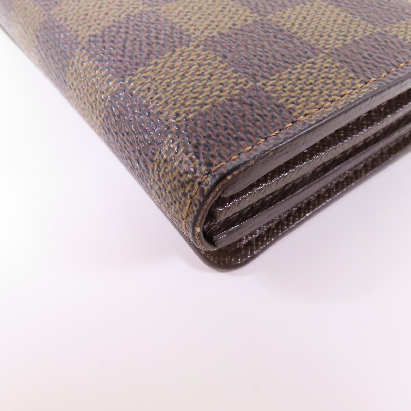 LOUIS VUITTON Damier Tresor金扣錢包