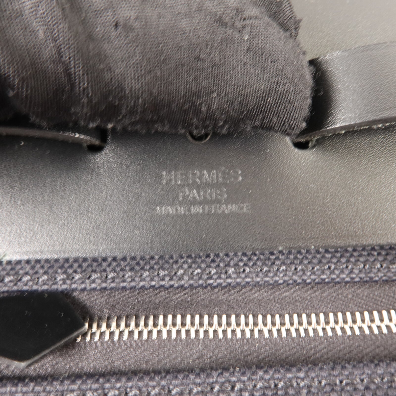 HERMES 帆布Herbag PM手挽肩背兩用袋Noir