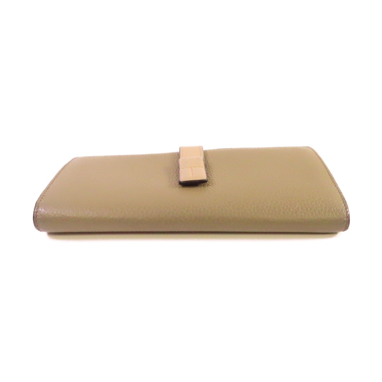 LOEWE 【激減優惠】牛皮皮革Long Vertical Wallet長錢包灰色