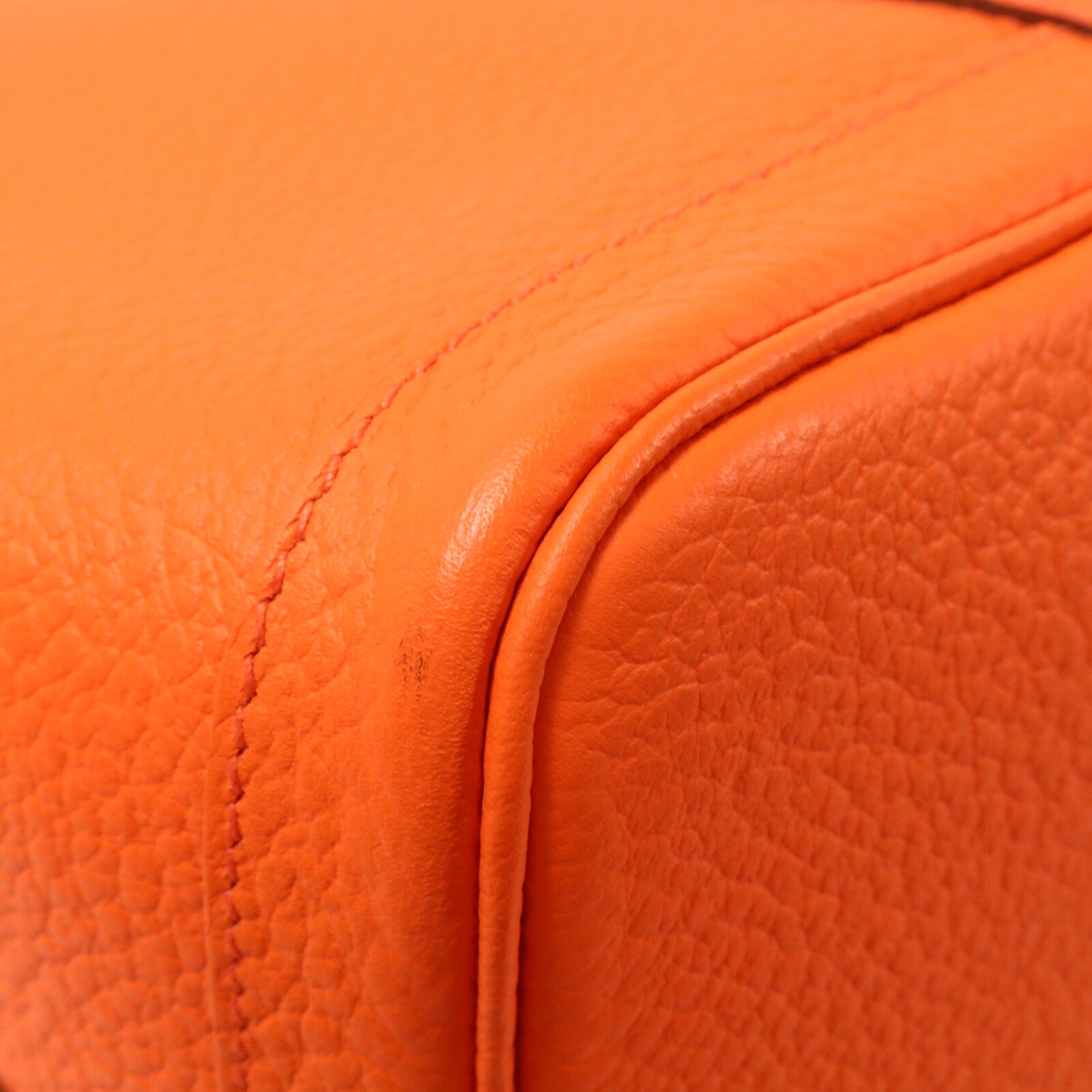 HERMES Negonda皮革Garden Party PM手挽袋Orange