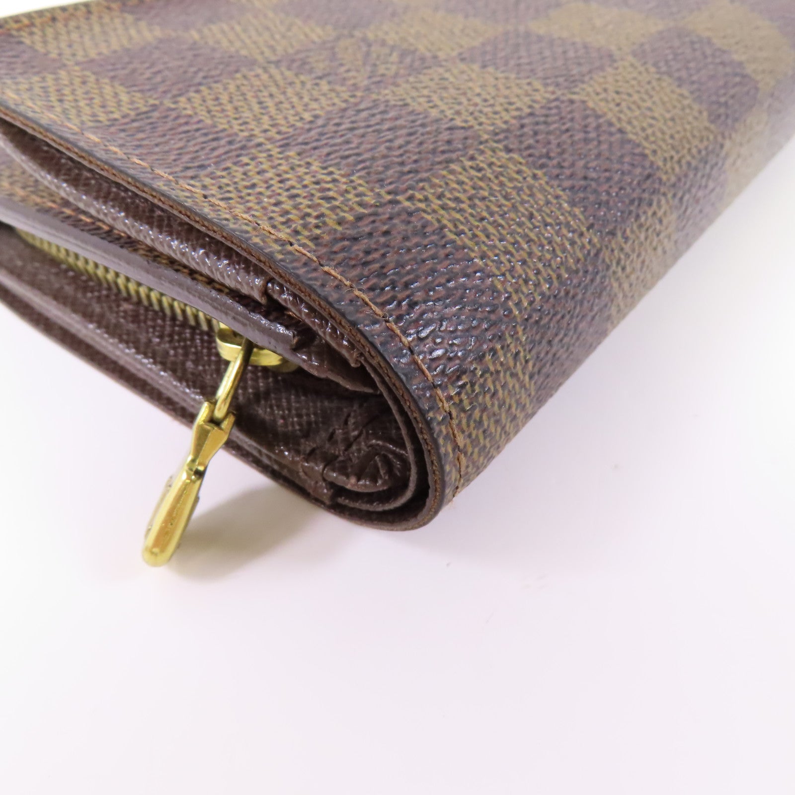 LOUIS VUITTON Damier Tresor金扣錢包