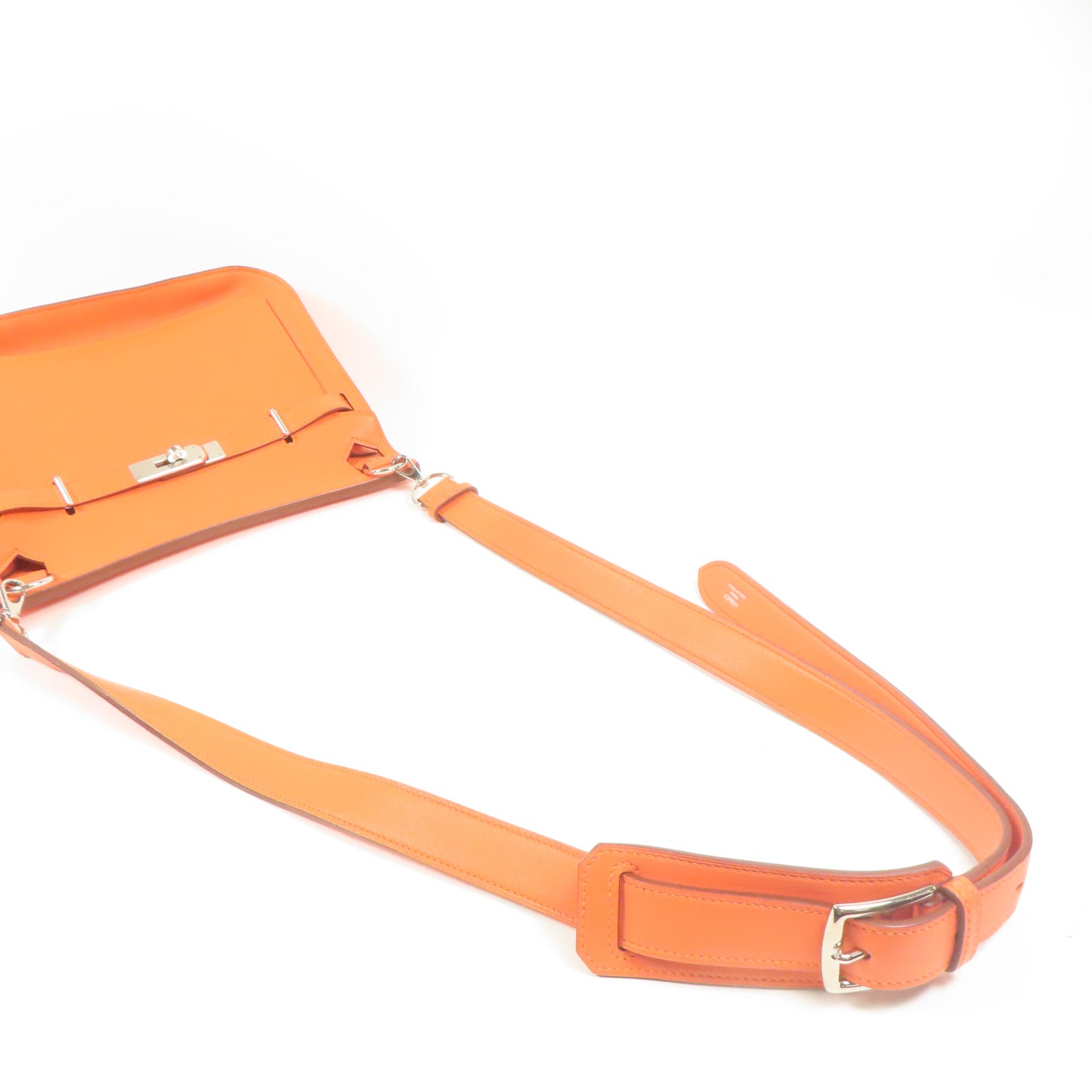 HERMES PHW Jypsiere 28 Shoulder Bag Swift Leather Flamingo