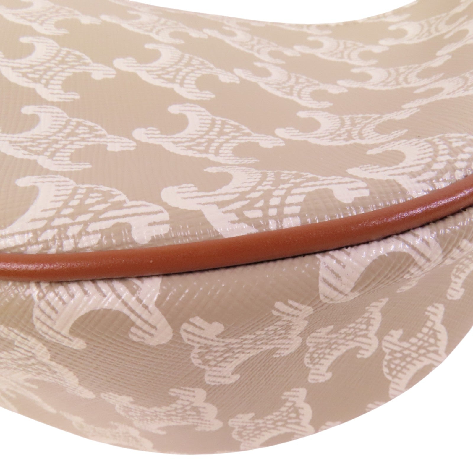 CELINE Trionphe塗層帆布Aca Medium Bag金扣肩背袋