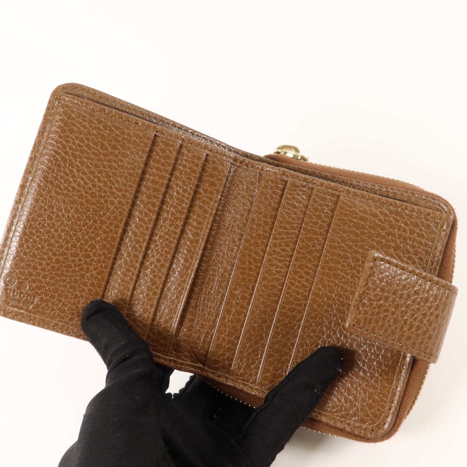 GUCCI 帆布Fold Wallet錢包