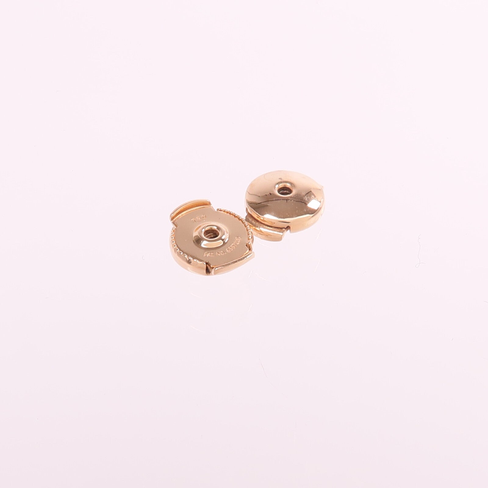 HERMES 18K玫瑰金Chaine d'Ancre Earrings耳環