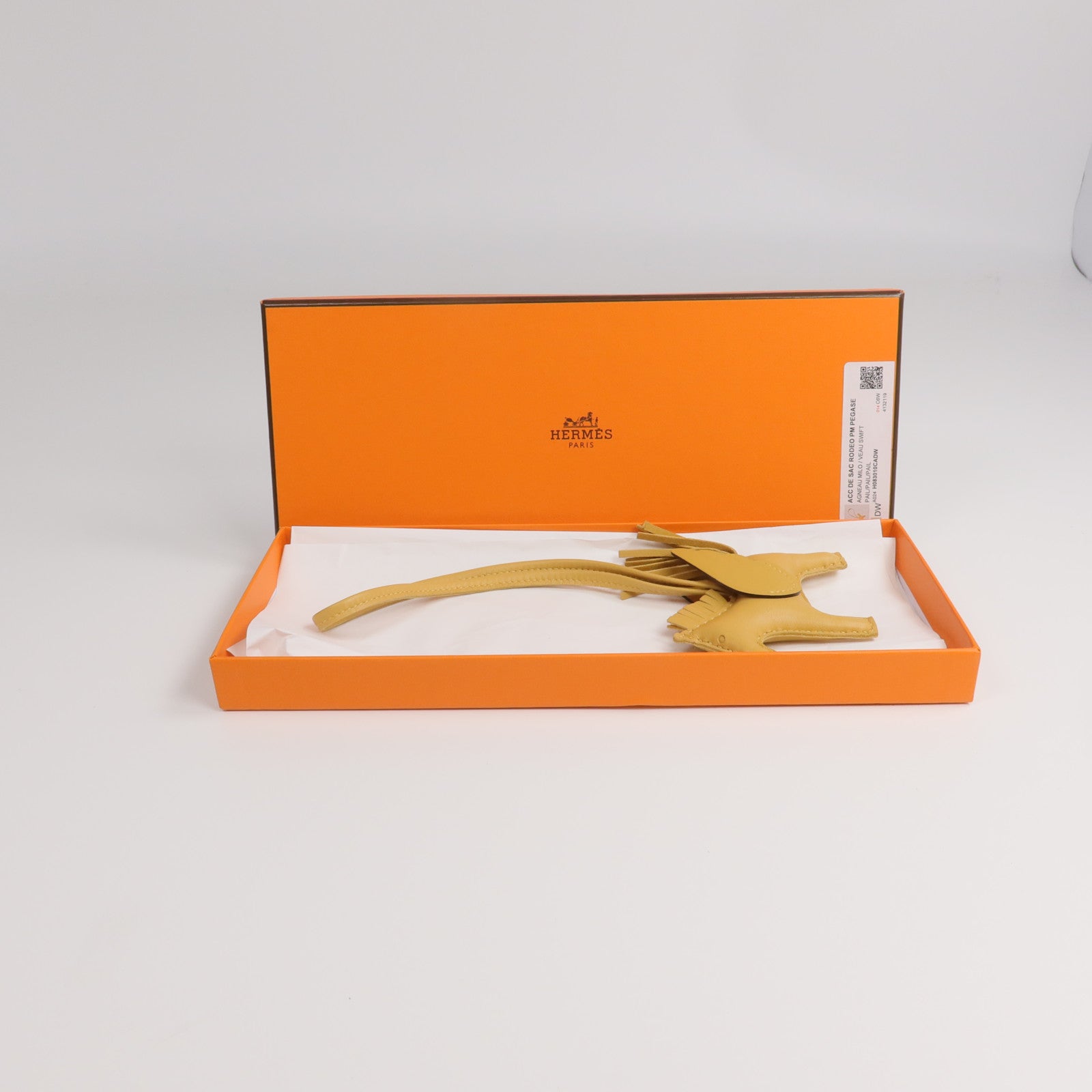 HERMES 【激減優惠】Milo皮革Rodeo Pegase PM掛飾Sesame