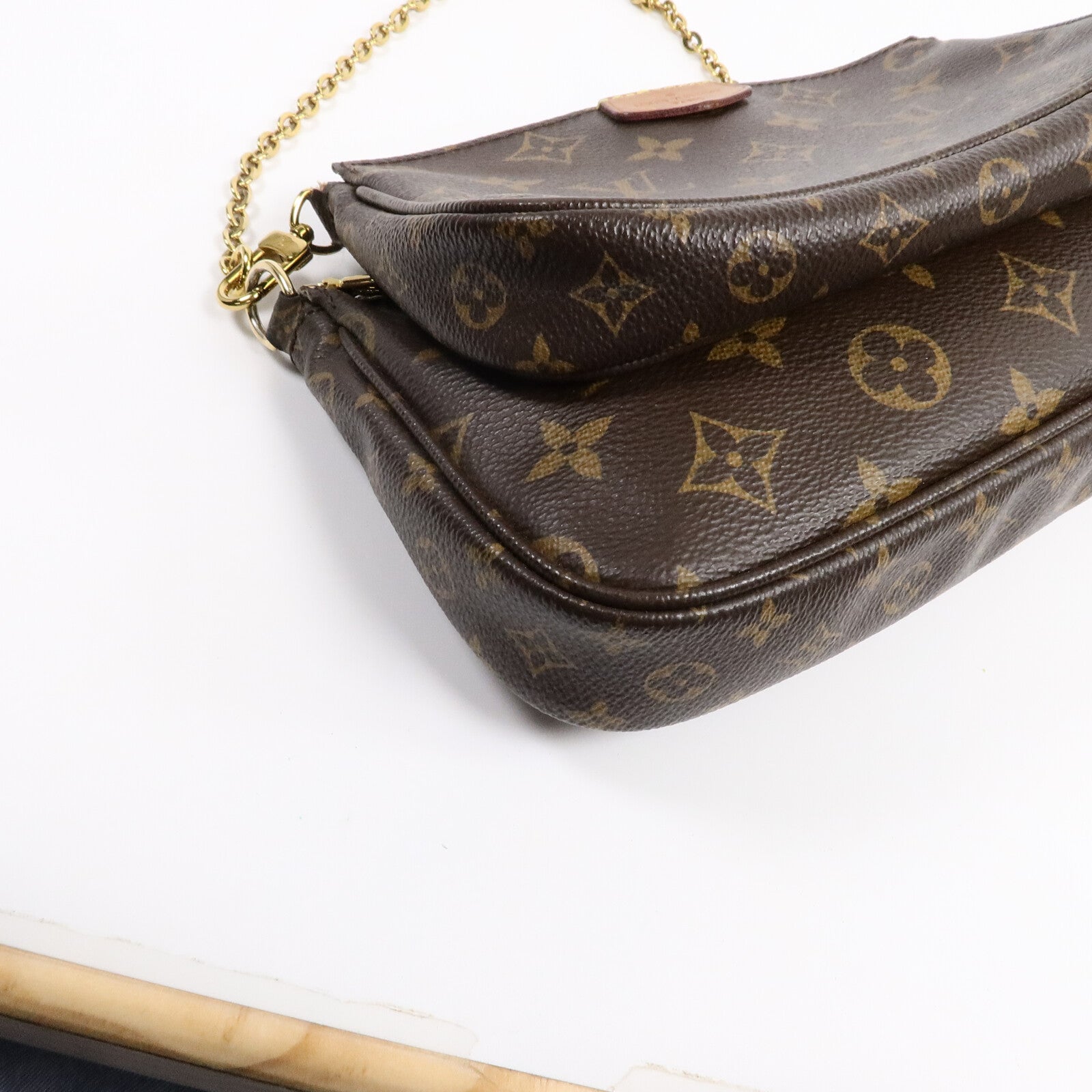LOUIS VUITTON Monogram Multi Pochette Accessoires金扣肩背袋