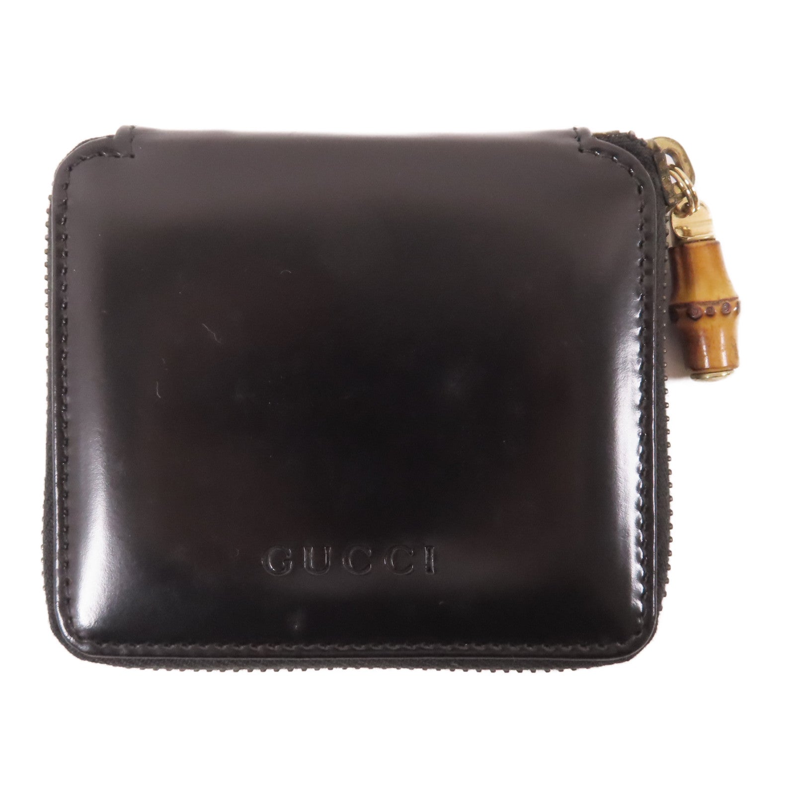 GUCCI 【激減優惠】皮革Wallet金扣錢包黑色
