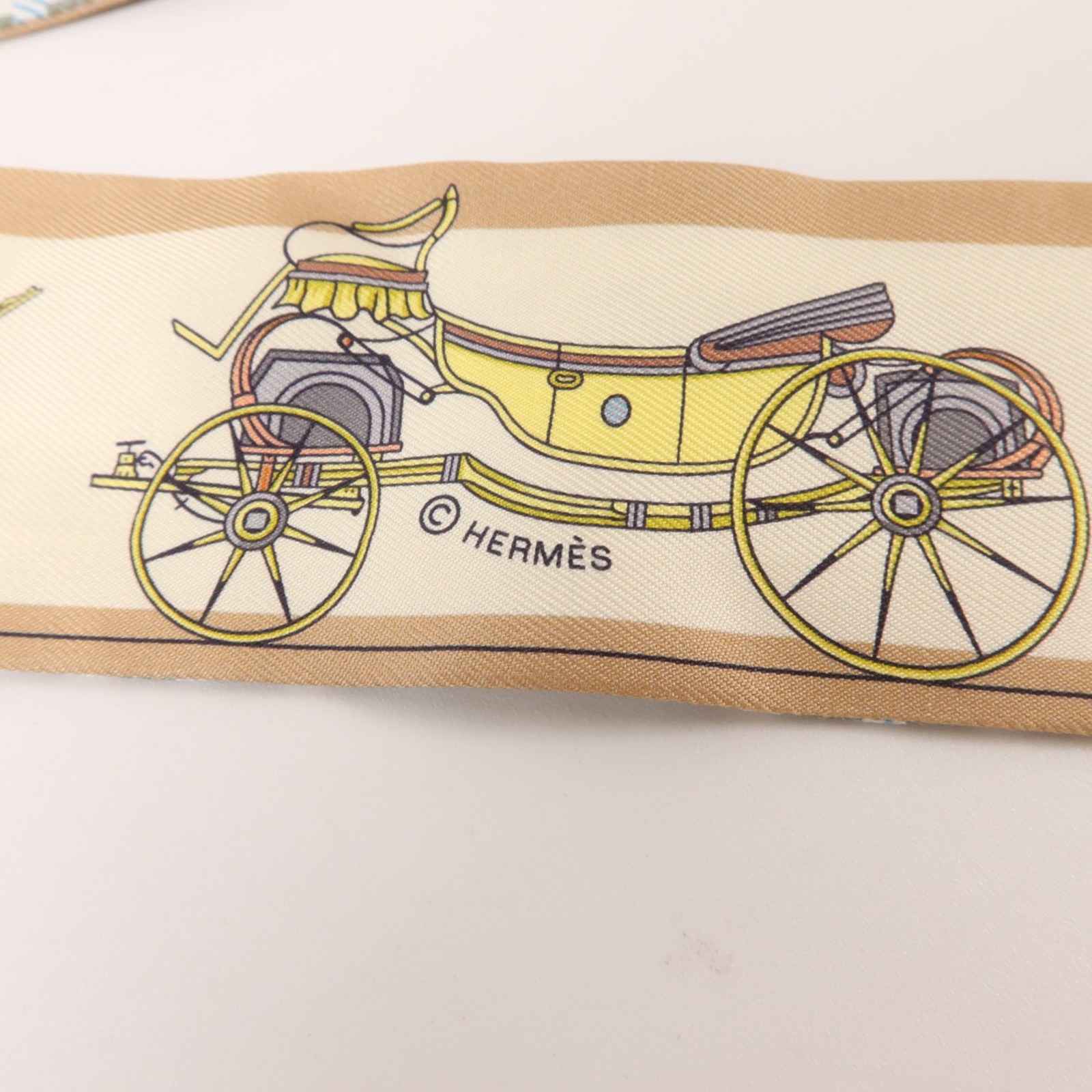 HERMES 絲質Twilly絲巾