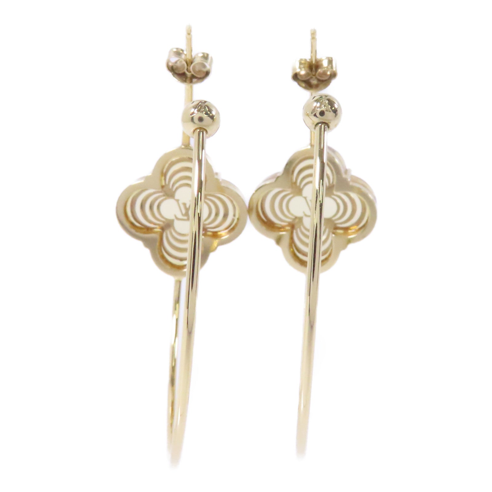 LOUIS VUITTON 金屬Earrings耳環金色/米色