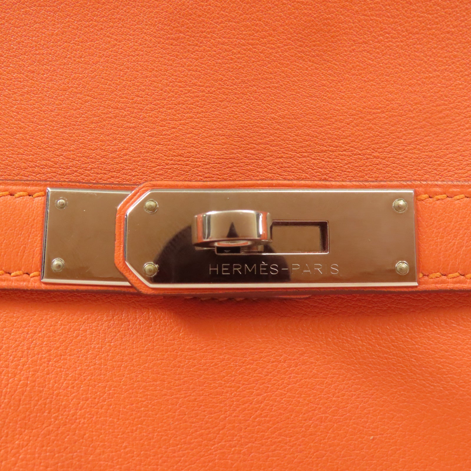 HERMES PHW Jypsiere 28 Shoulder Bag Swift Leather Flamingo