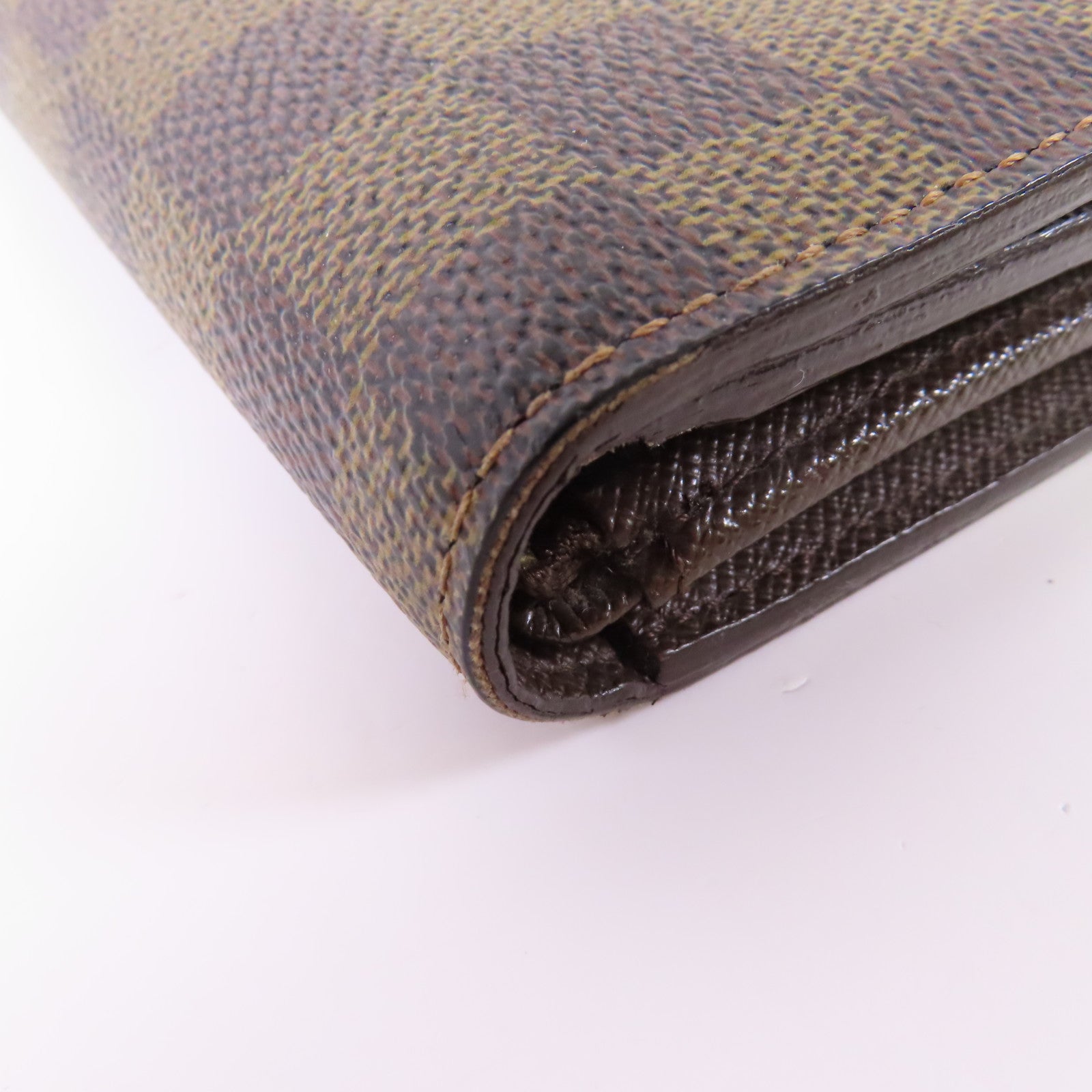 LOUIS VUITTON Damier Tresor金扣錢包
