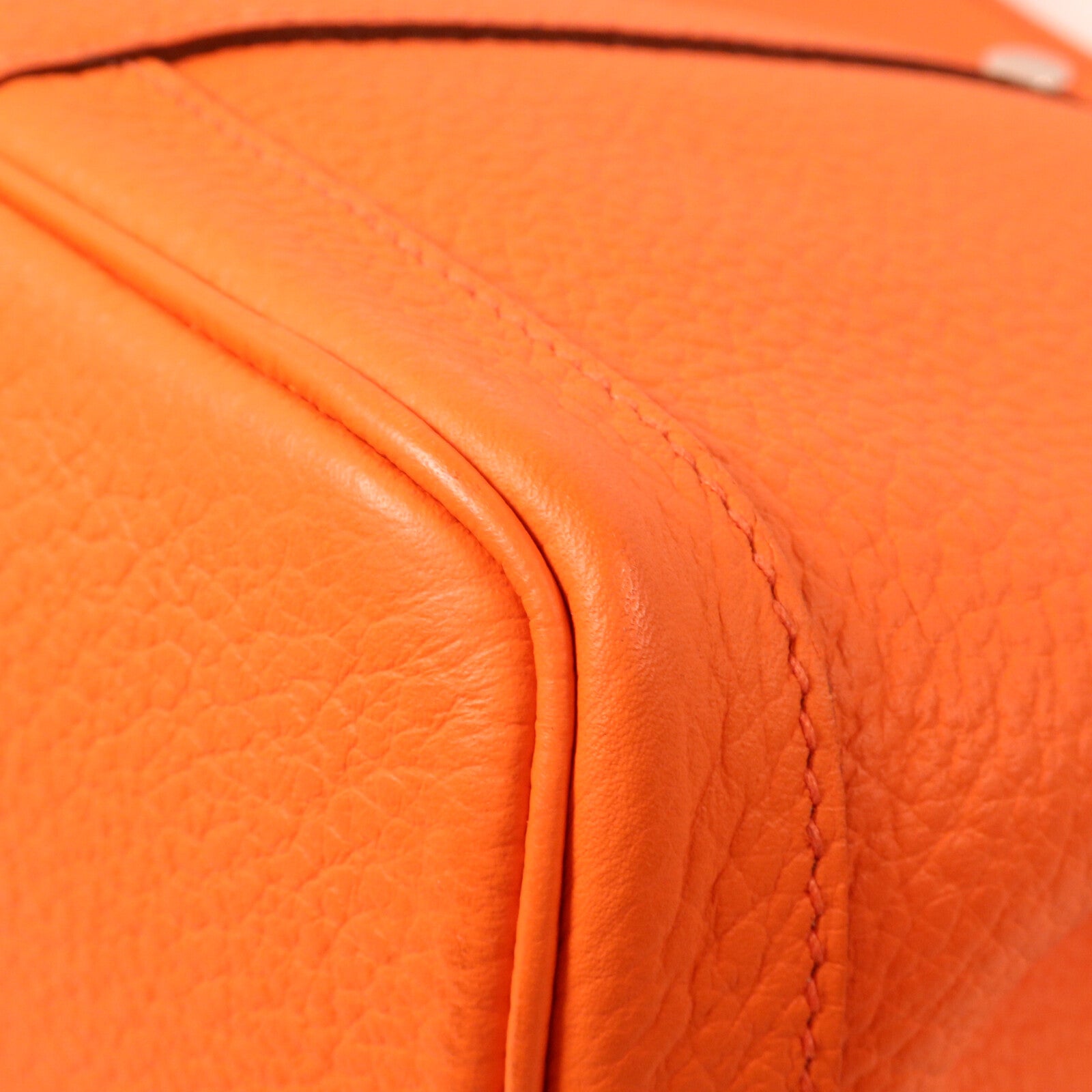 HERMES Negonda皮革Garden Party PM手挽袋Orange
