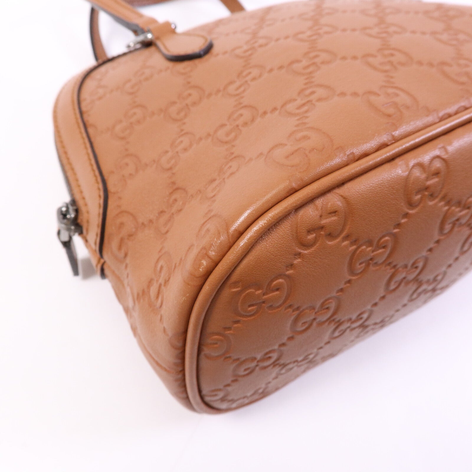 GUCCI 牛皮皮革Shoulder Bag銀扣肩背袋