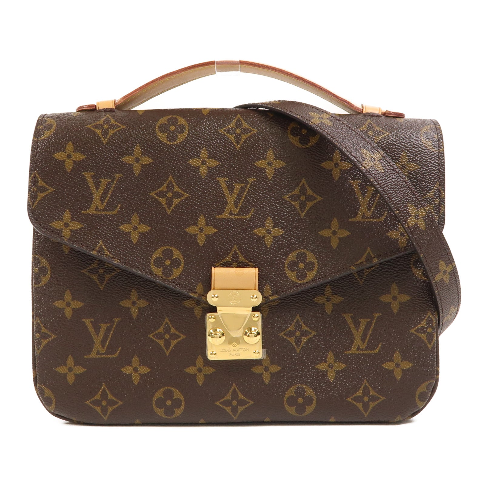 LOUIS VUITTON Monogram Pochette Metis MM金扣手挽肩背兩用袋