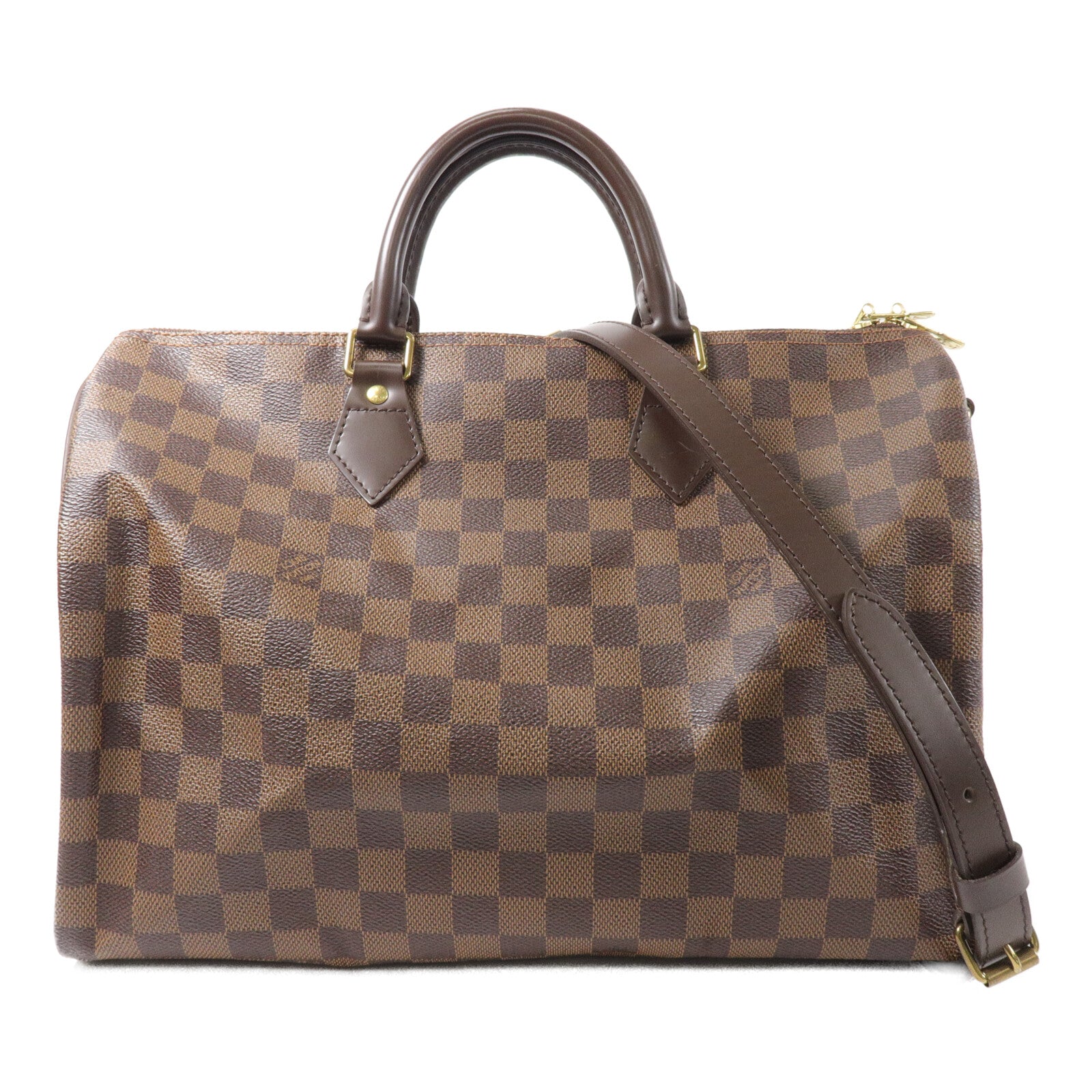 LOUIS VUITTON Damier Speedy Bandouliere 35手挽肩背兩用袋