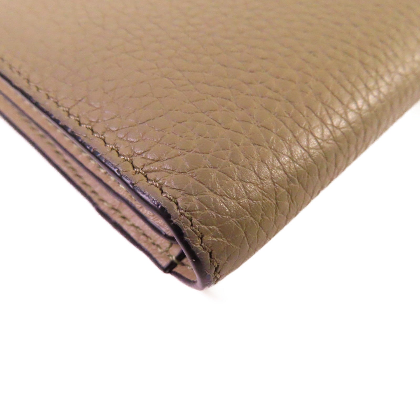 LOEWE 【激減優惠】牛皮皮革Long Vertical Wallet長錢包灰色