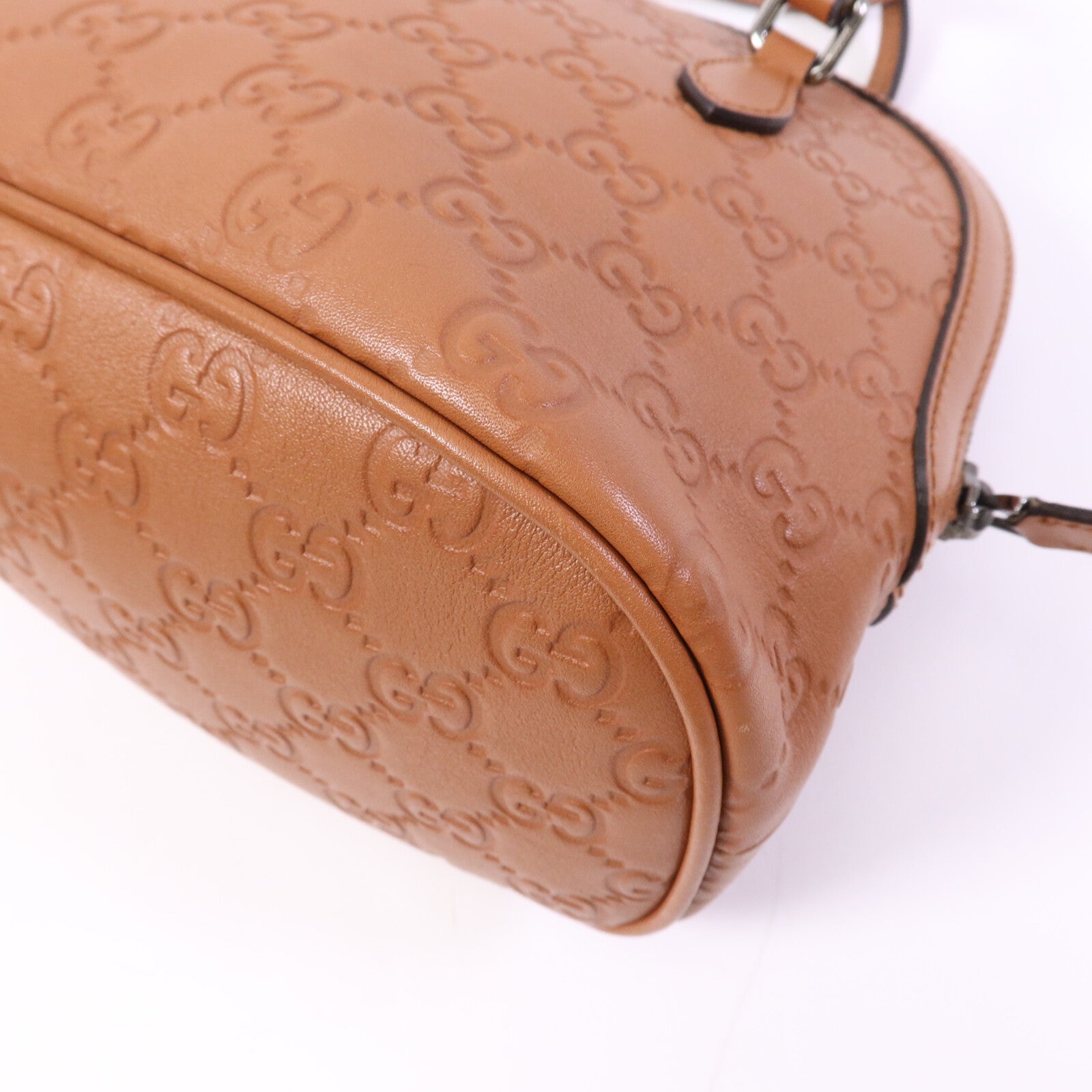 GUCCI 牛皮皮革Shoulder Bag銀扣肩背袋