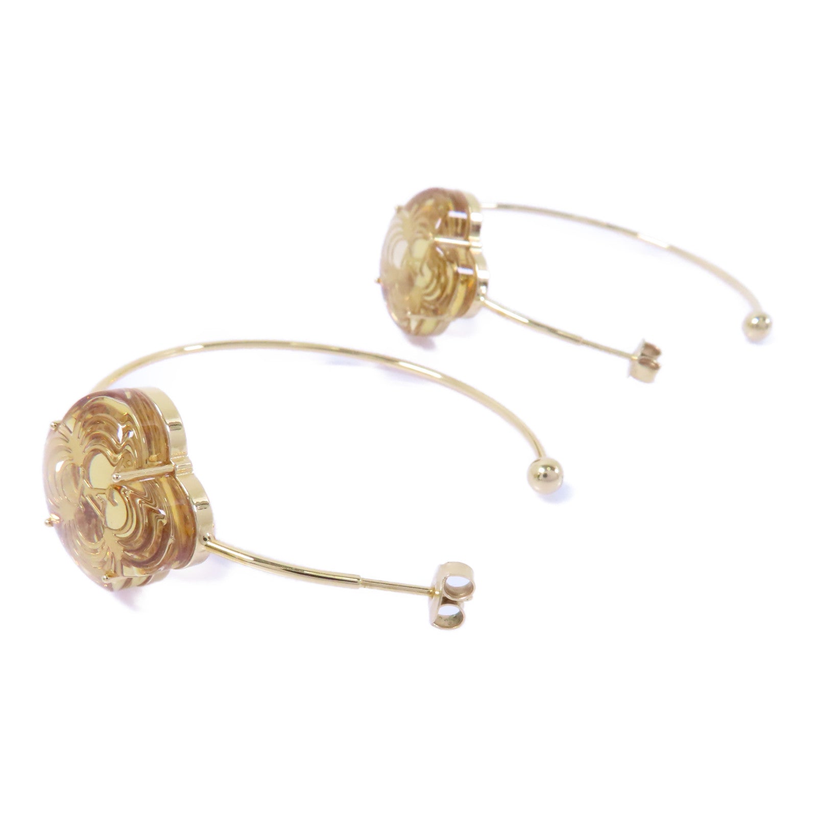 LOUIS VUITTON 金屬Earrings耳環金色/米色