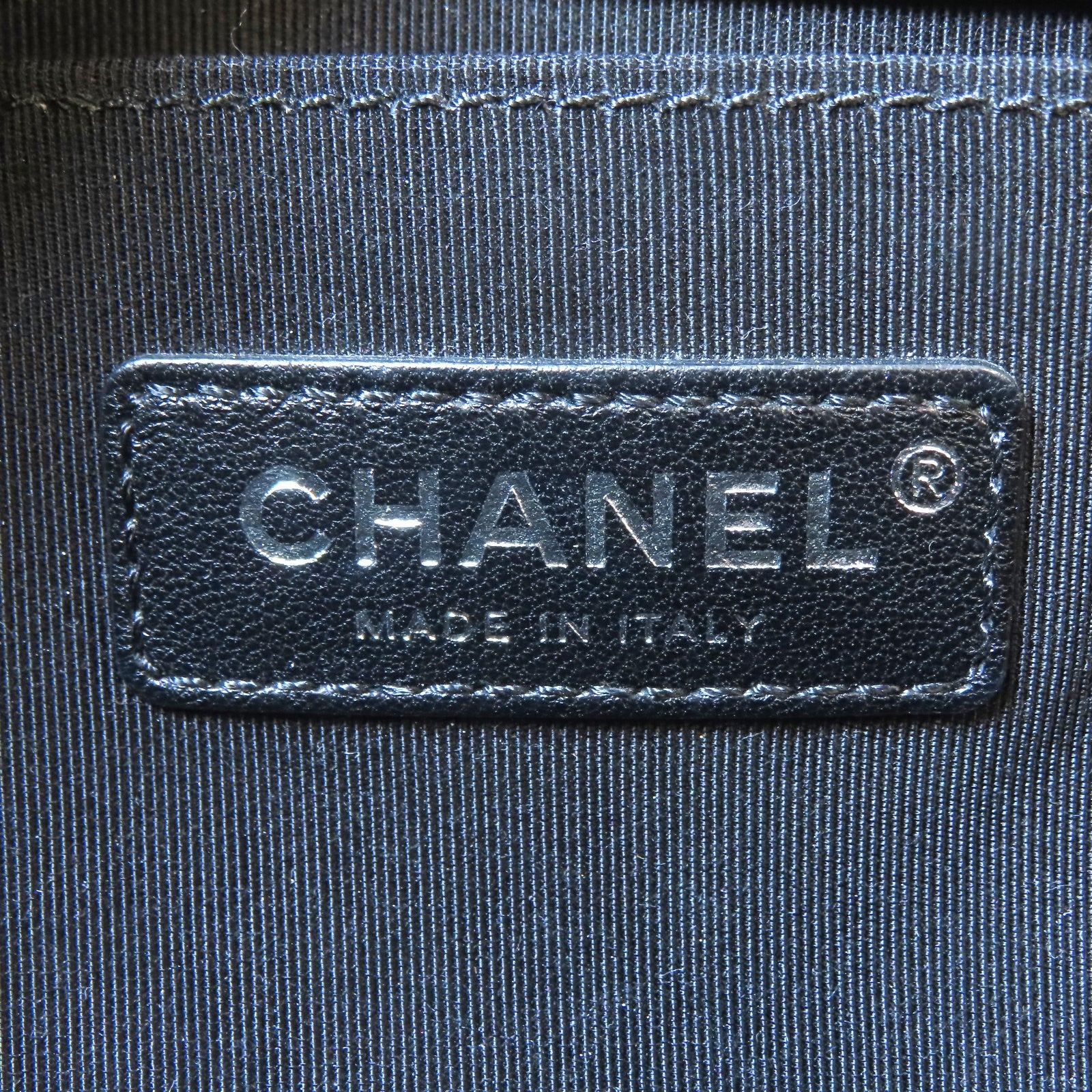 CHANEL 【激減優惠】菱格羊皮皮革Boy Chanel 25銀扣鏈帶肩背袋黑色