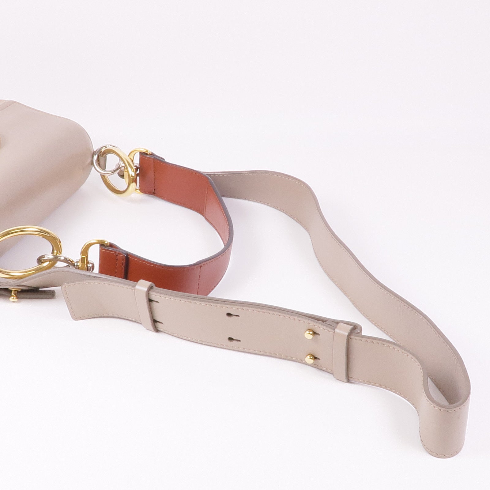 Chloe 牛皮皮革C Bag金扣手挽肩背兩用袋