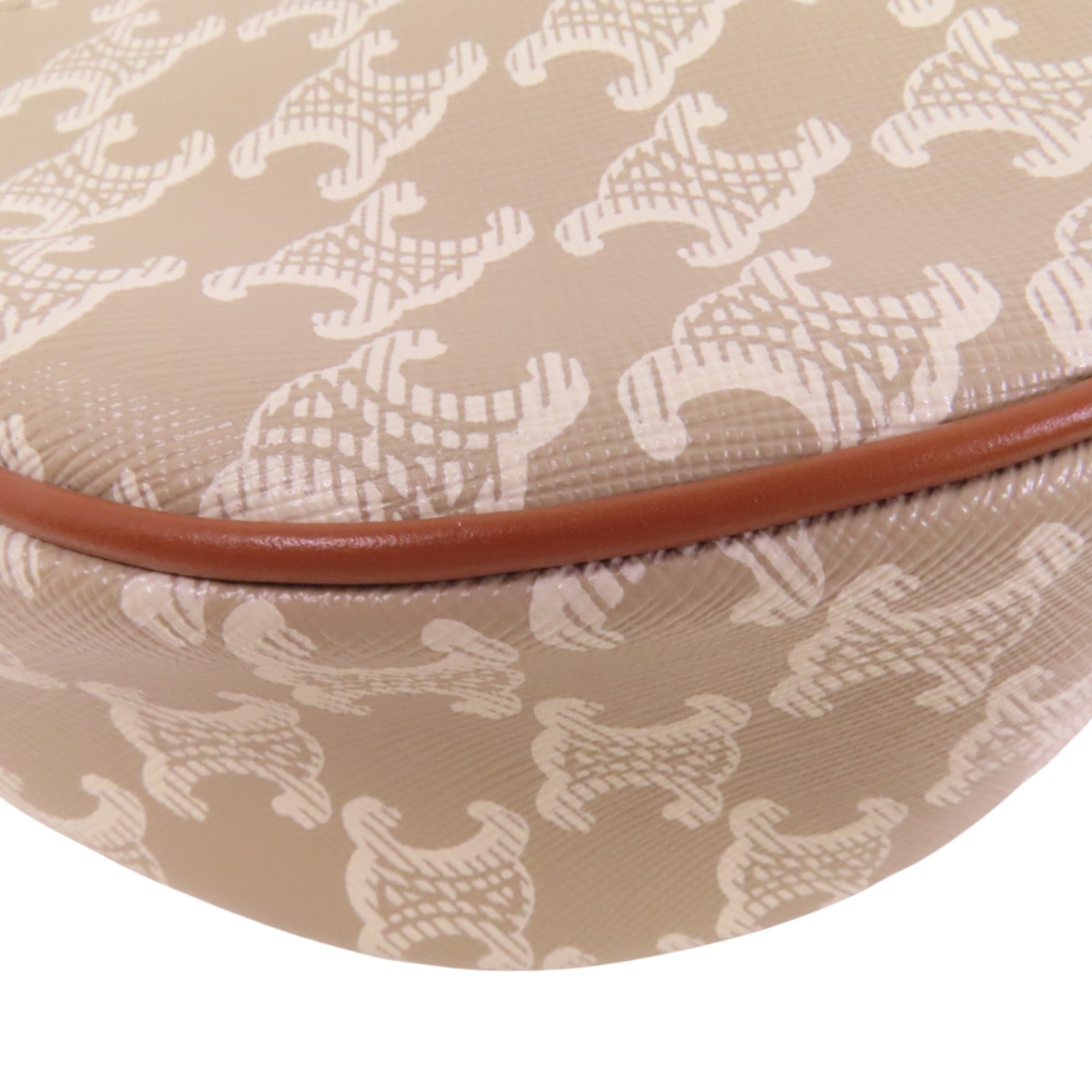 CELINE Trionphe塗層帆布Aca Medium Bag金扣肩背袋