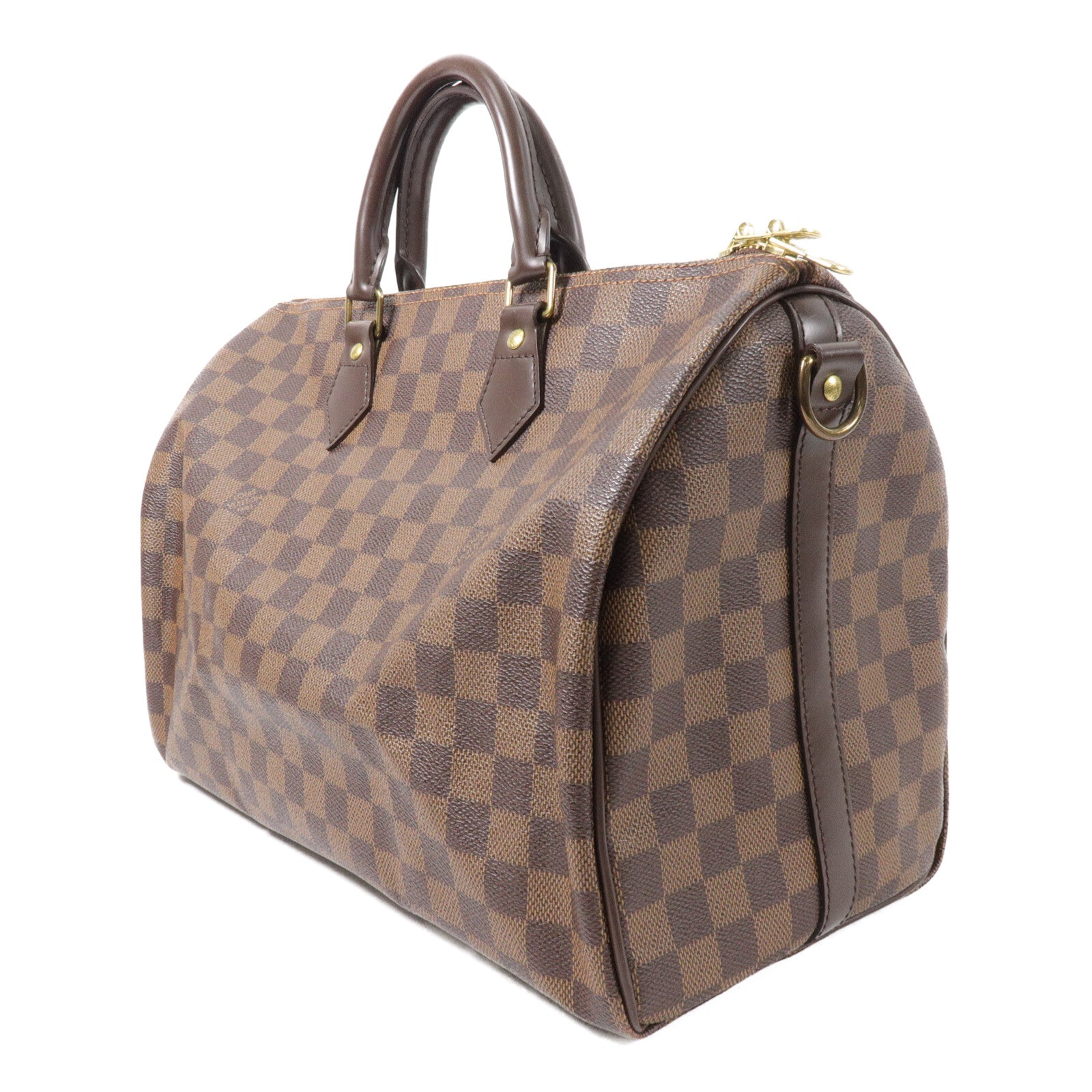 LOUIS VUITTON Damier Speedy Bandouliere 35手挽肩背兩用袋