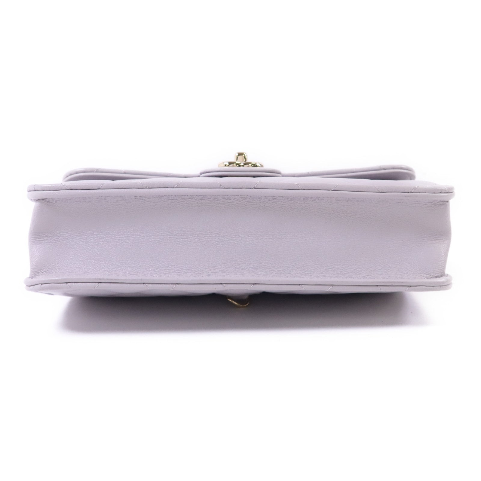 CHANEL 羊皮皮革Mini Flap Bag With Top Handle金扣手挽肩背兩用袋
