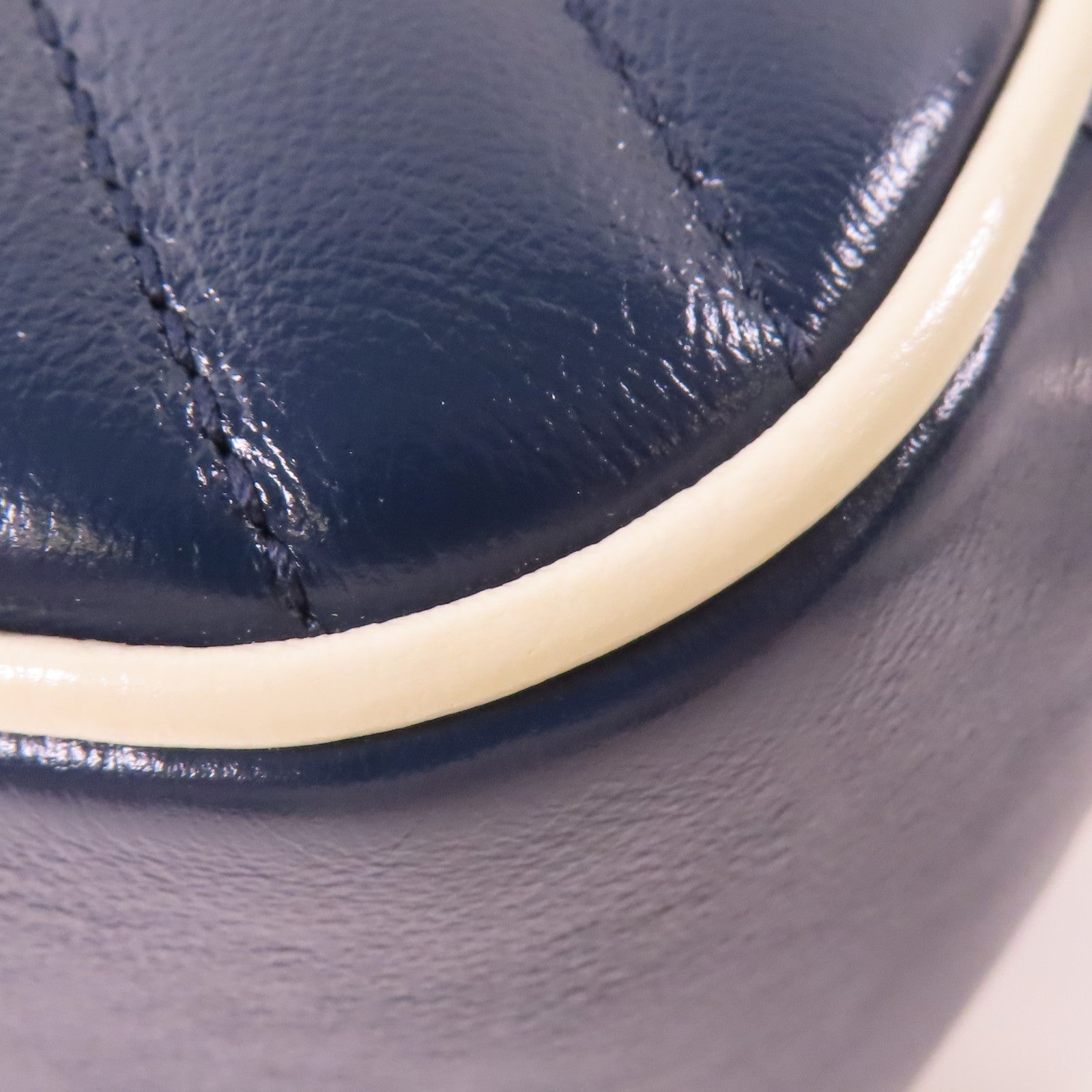 GUCCI GG SHW GG Marmont 2 Way Shoulder Hand Bag 602270 Calfskin Leather Navy