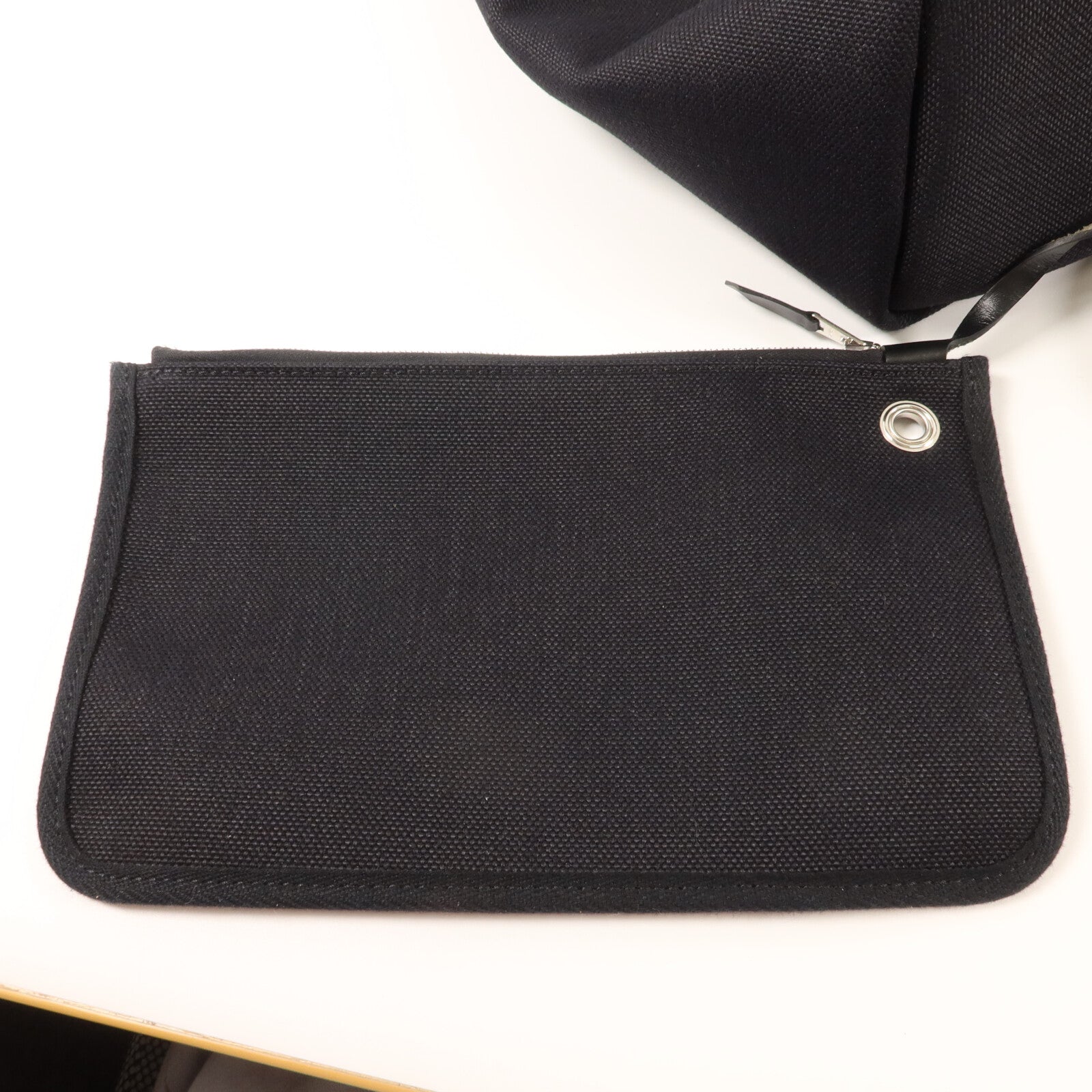 HERMES 帆布Herbag PM手挽肩背兩用袋Noir