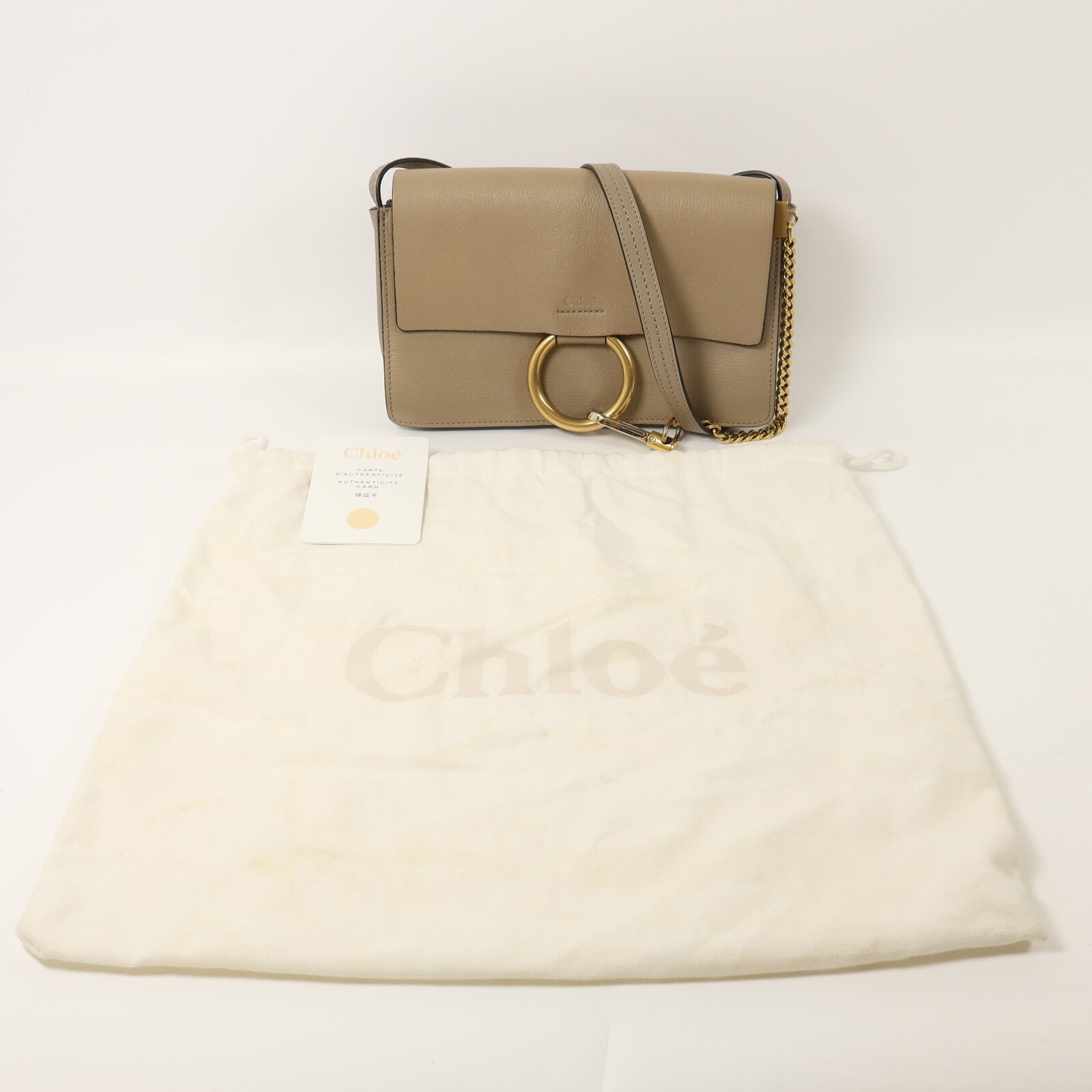 Chloe 牛皮皮革Faye肩背袋