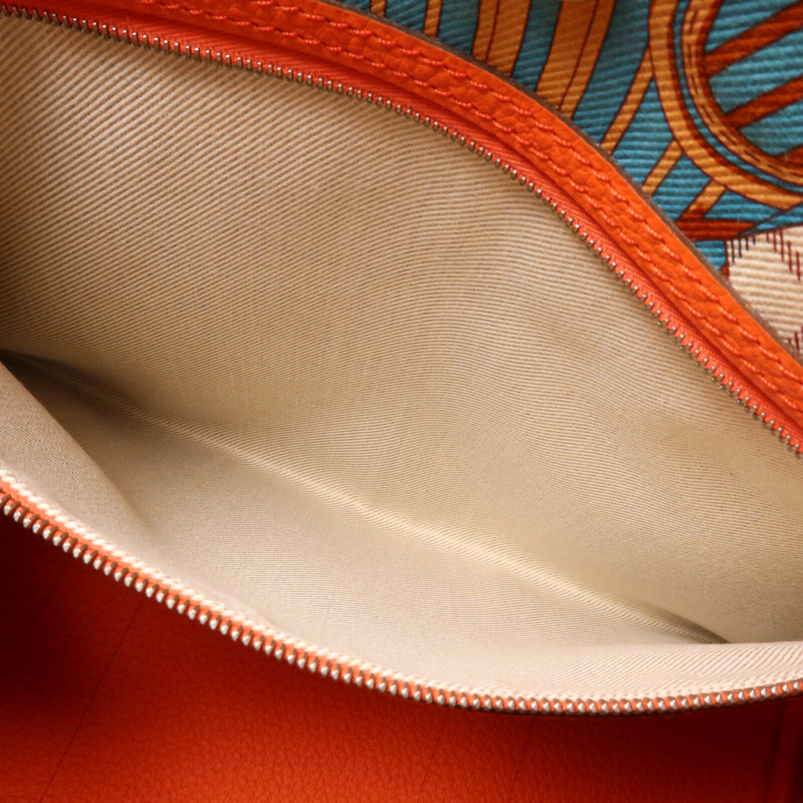 HERMES Negonda皮革Garden Party PM手挽袋Orange
