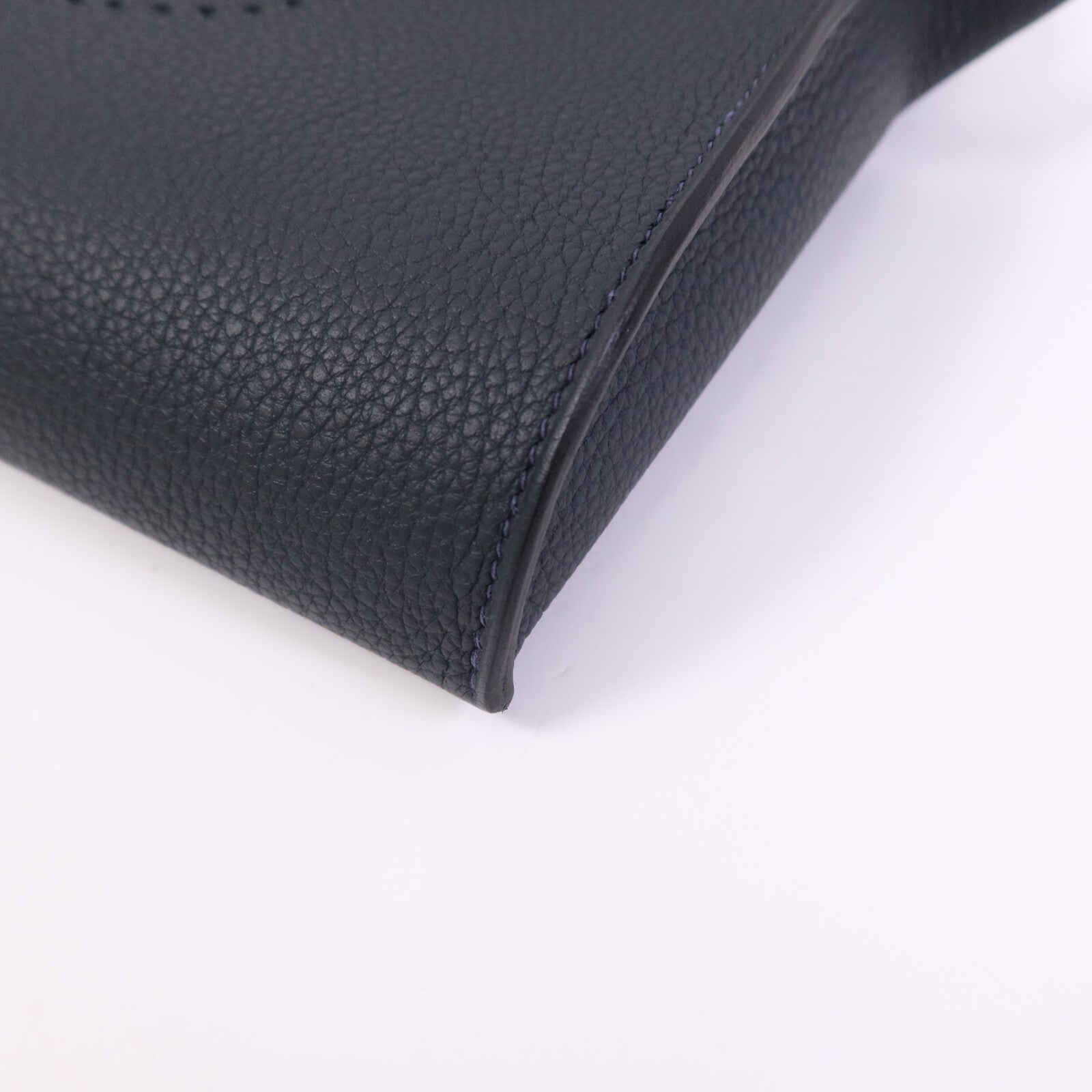 HERMES Togo皮革Videpoches Bag銀扣肩背袋Vert Cyprès