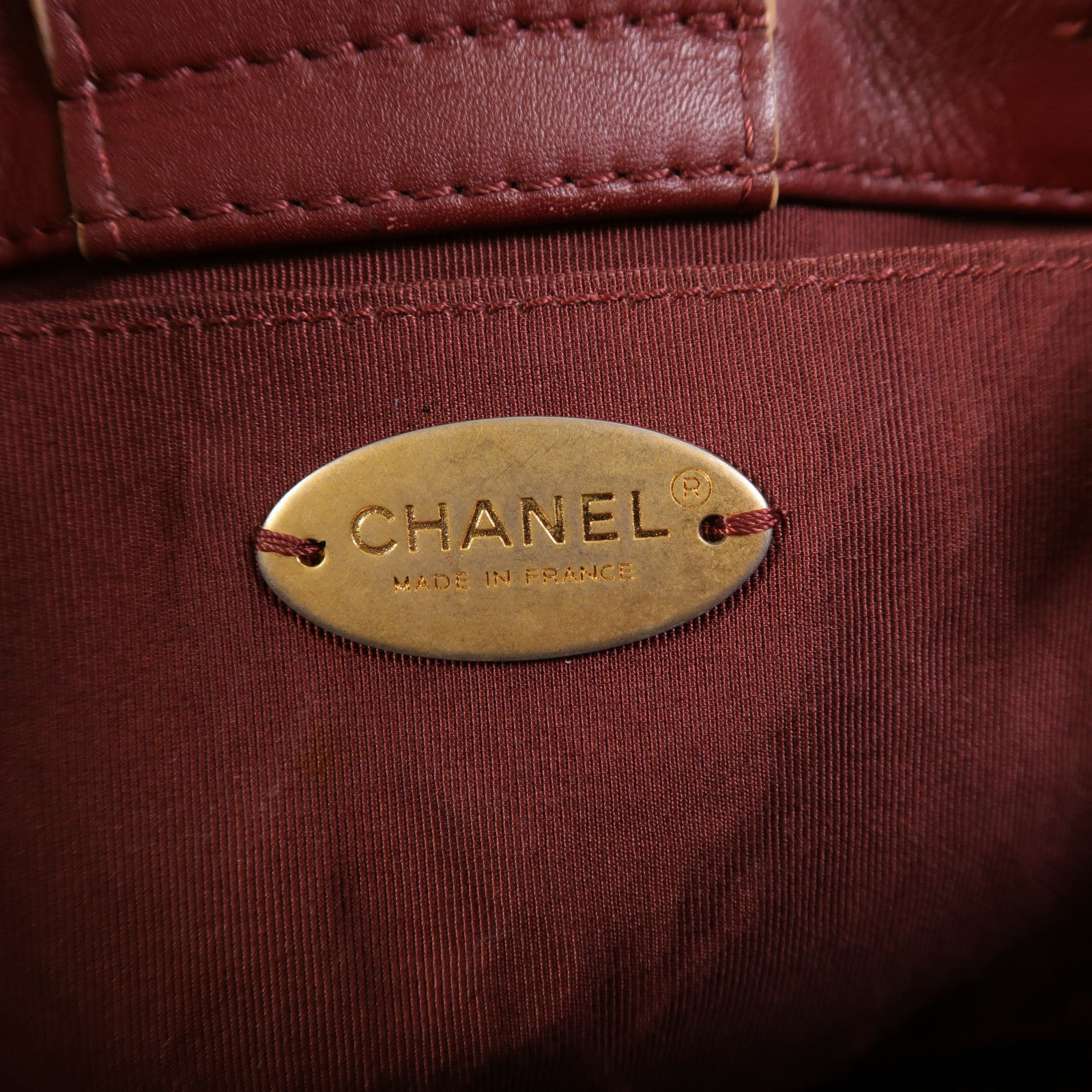 CHANEL 牛皮皮革Shopping Tote金扣手挽肩背兩用袋