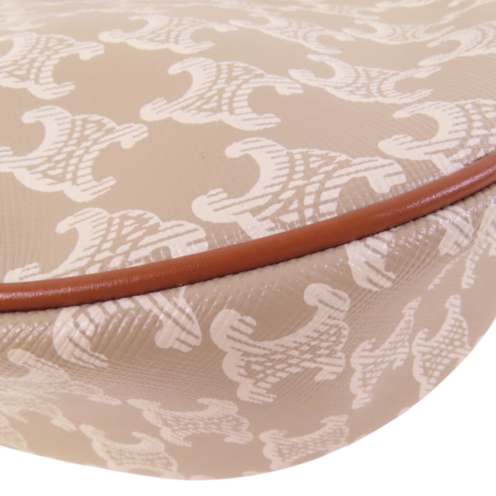 CELINE Trionphe塗層帆布Aca Medium Bag金扣肩背袋