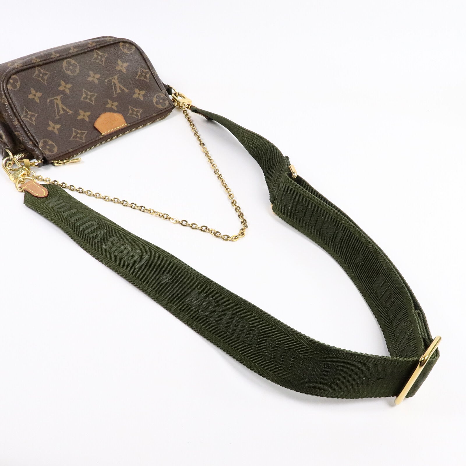 LOUIS VUITTON Monogram Multi Pochette Accessoires金扣肩背袋