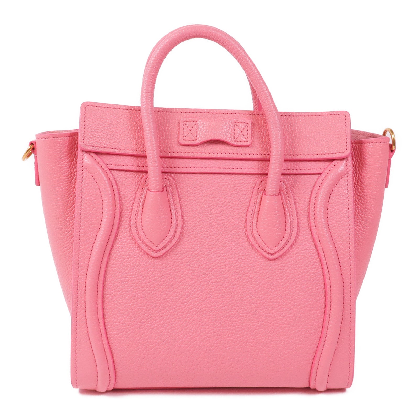 CELINE 牛皮皮革Nano Luggage金扣手挽肩背兩用袋