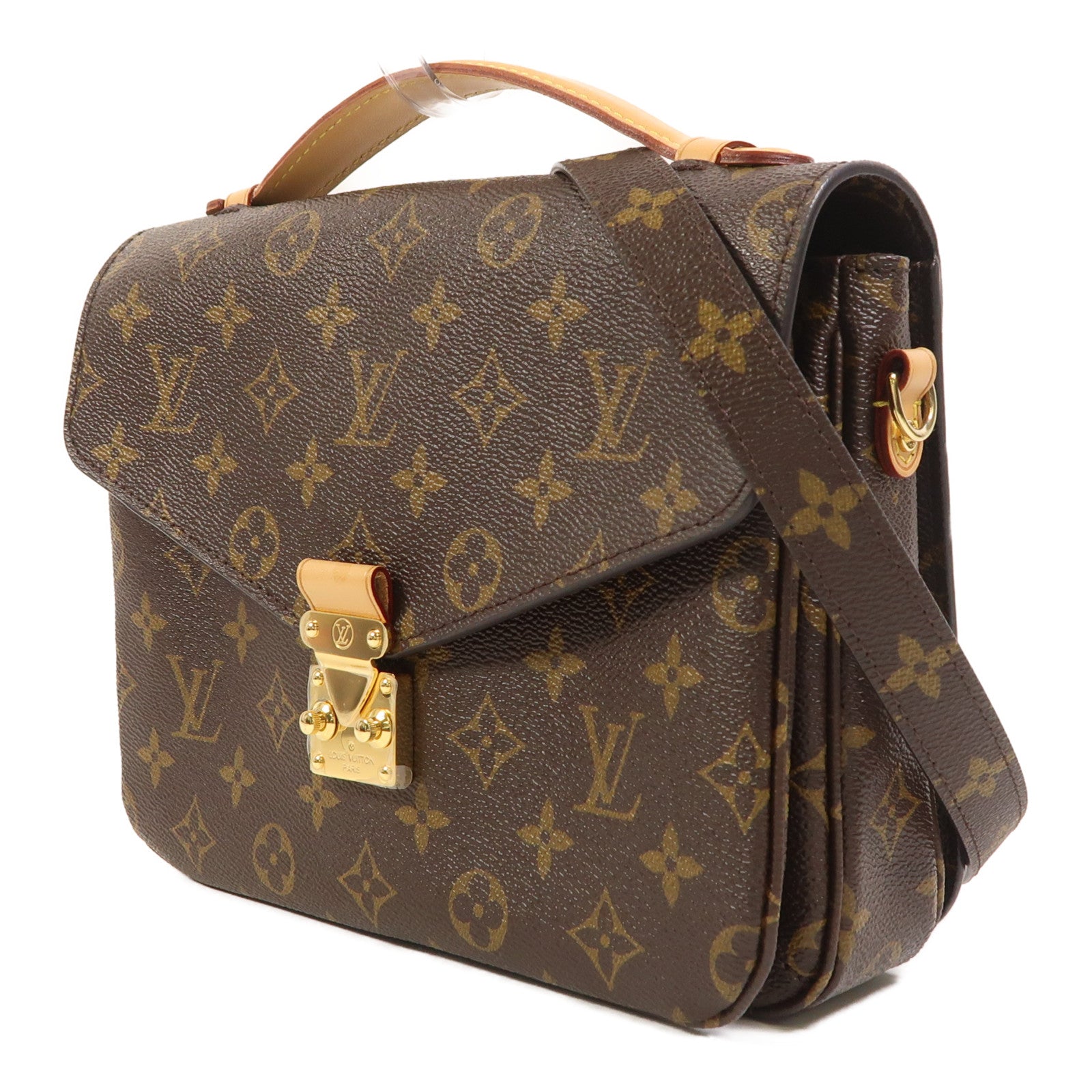 LOUIS VUITTON Monogram Pochette Metis MM金扣手挽肩背兩用袋