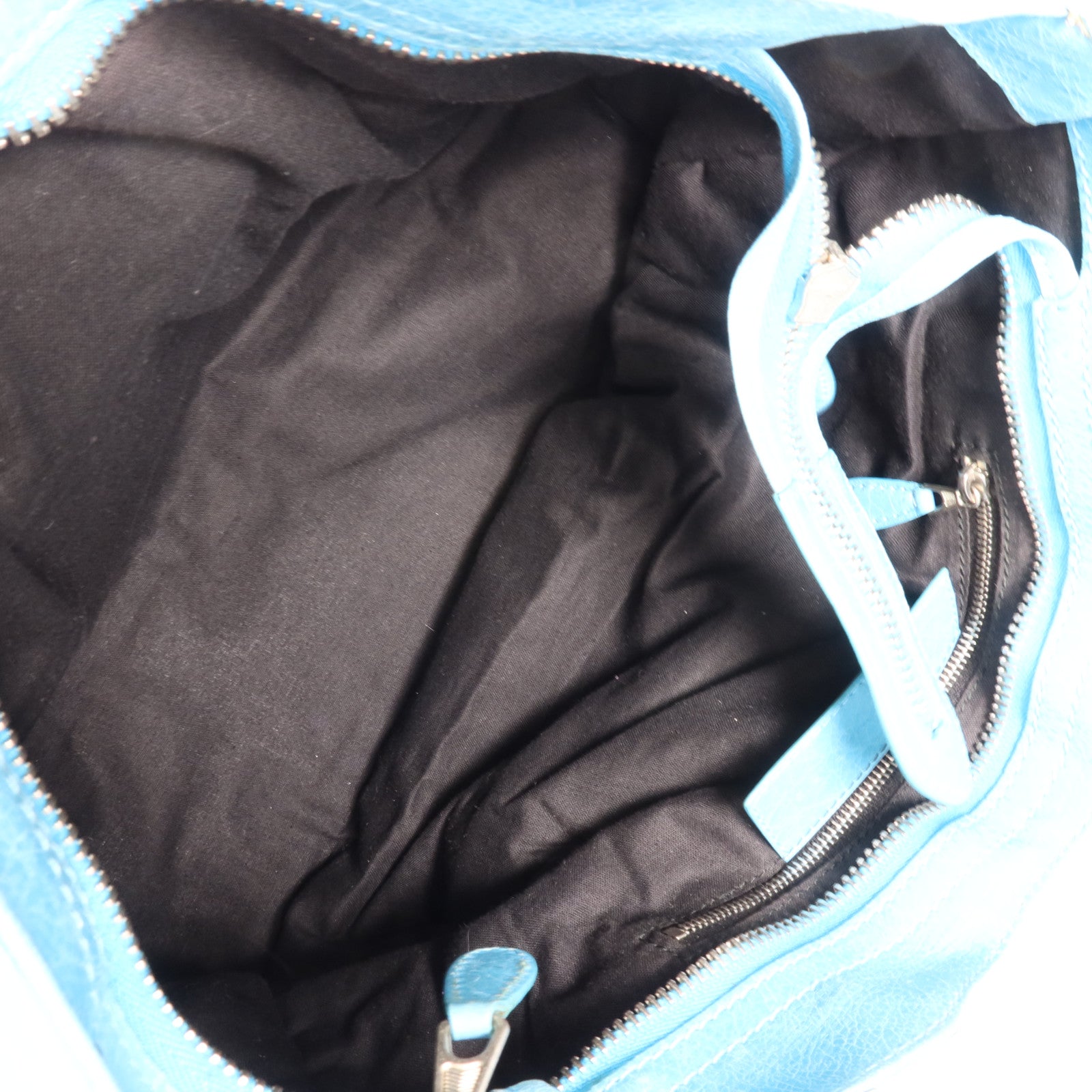 BALENCIAGA 牛皮皮革City銀扣手挽肩背兩用袋