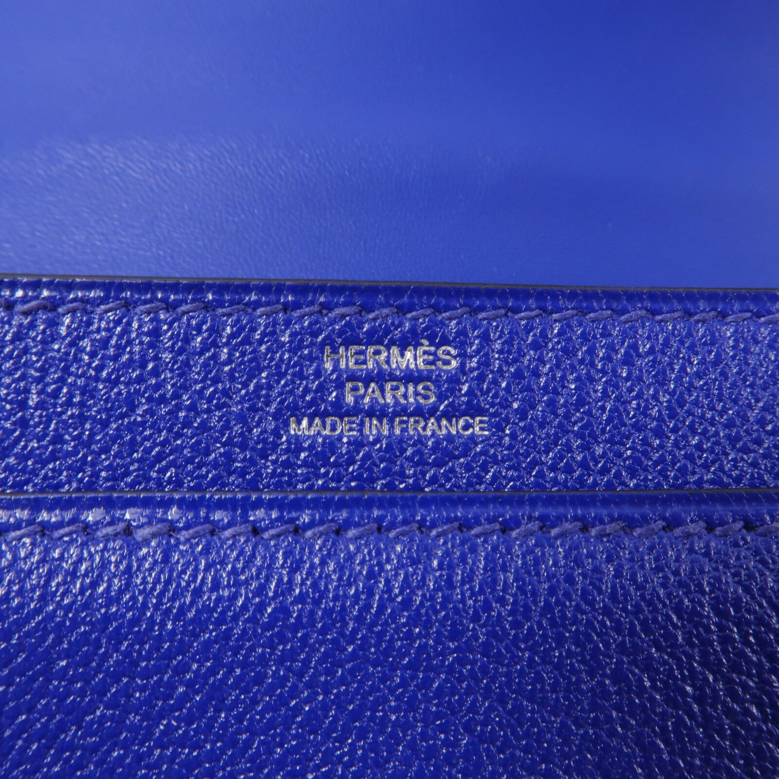 HERMES 【激減優惠】Chevre皮革Verrou Mini鏈帶肩背袋Bleu Electrique