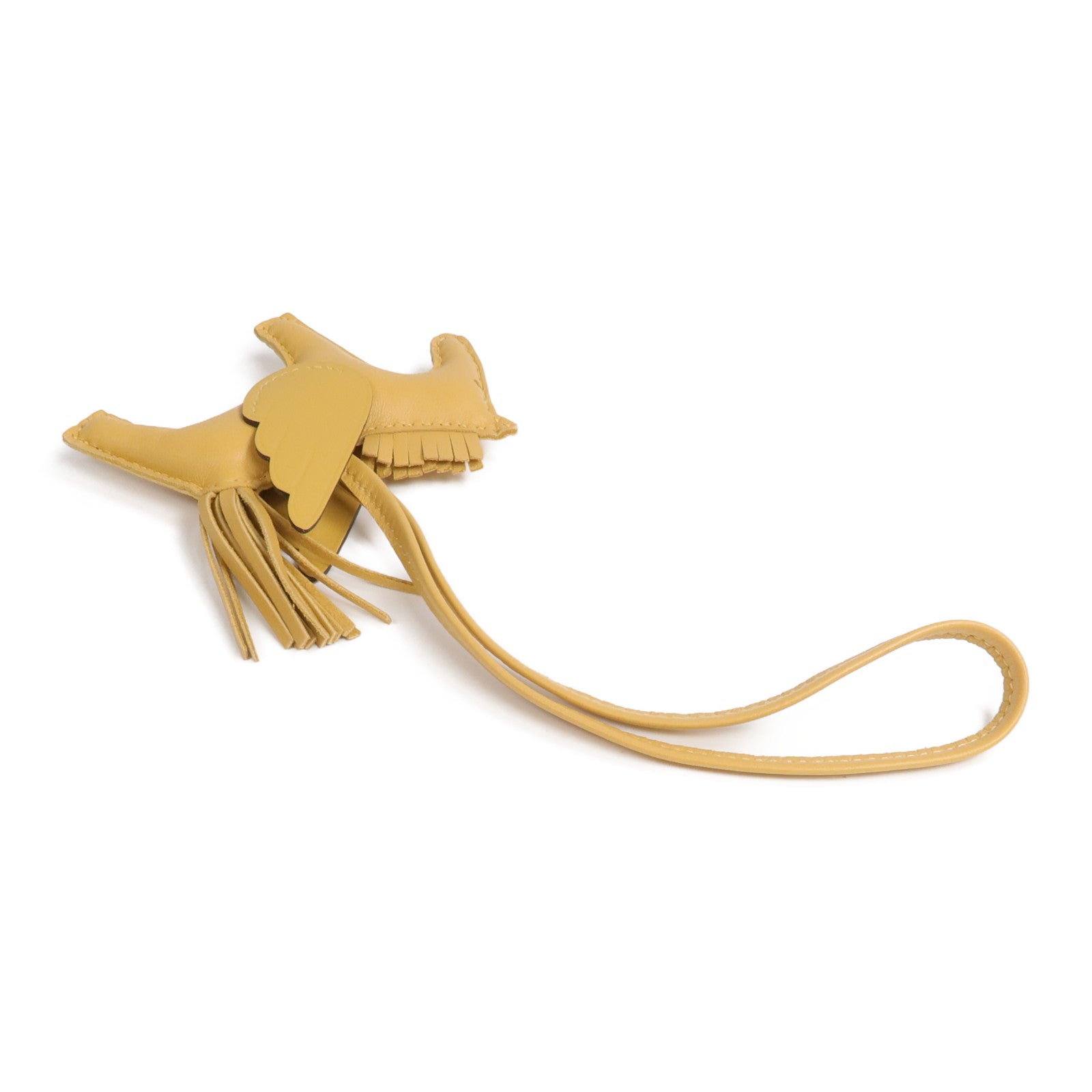 HERMES 【激減優惠】Milo皮革Rodeo Pegase PM掛飾Sesame
