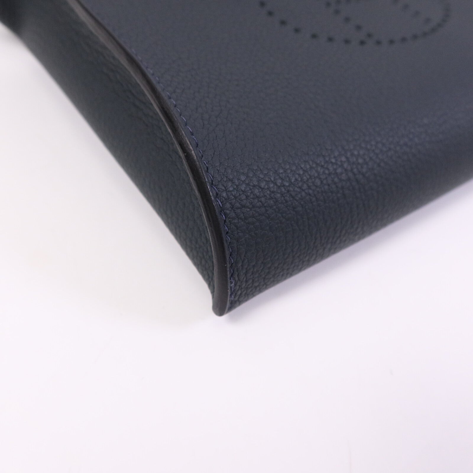HERMES Togo皮革Videpoches Bag銀扣肩背袋Vert Cyprès