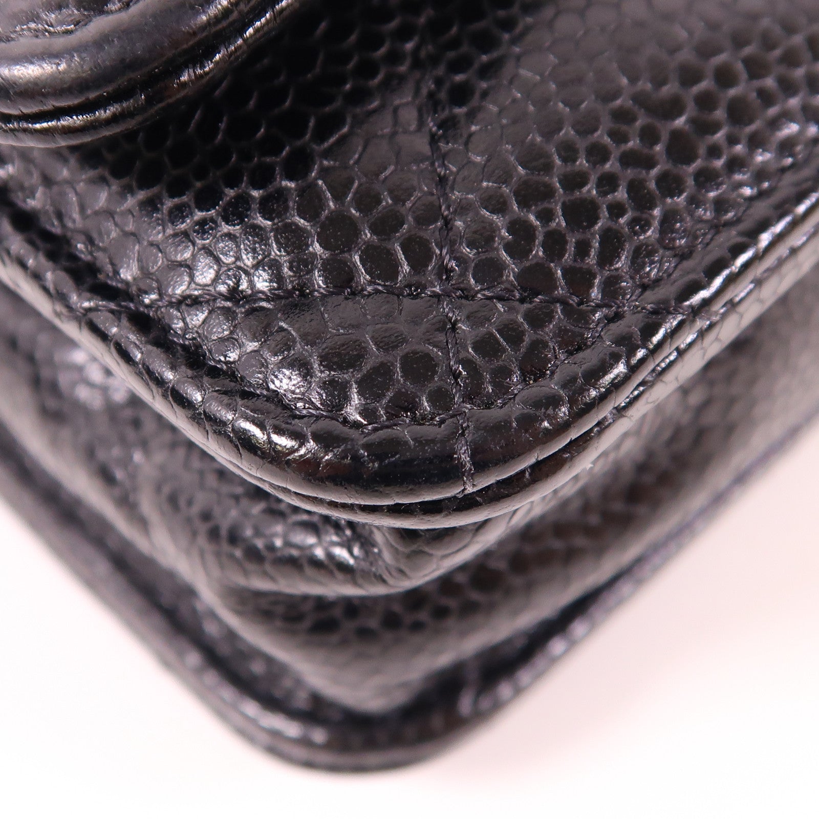 CHANEL 牛皮皮革WOC Wallet On Chain金扣鏈帶肩背袋