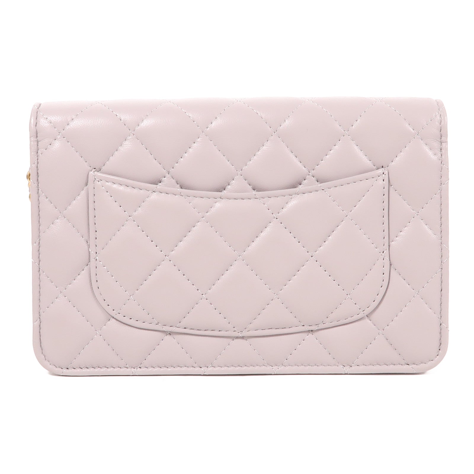 CHANEL 羊皮皮革WOC Wallet On Chain金扣鏈帶肩背袋