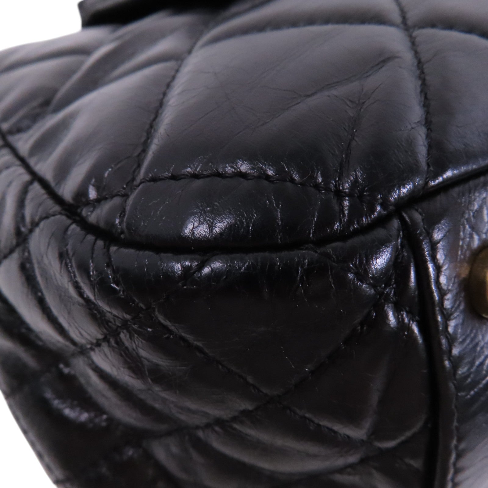 CHANEL 牛皮皮革Chain Shoulder Bag金扣鏈帶肩背袋