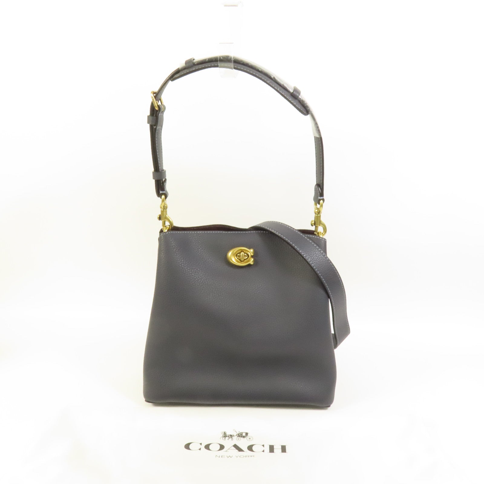 COACH 牛皮皮革Willow Bucket金扣手挽肩背兩用袋