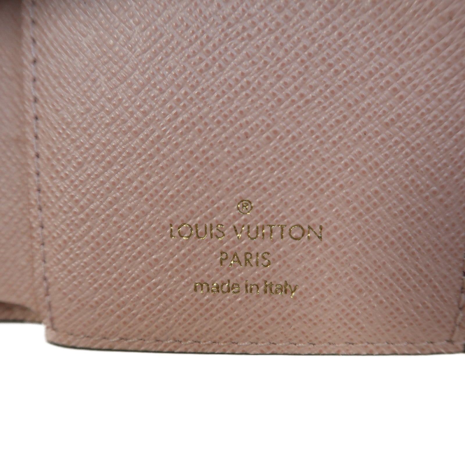 LOUIS VUITTON Monogram Victrine Wallet金扣錢包啡色/粉紅色