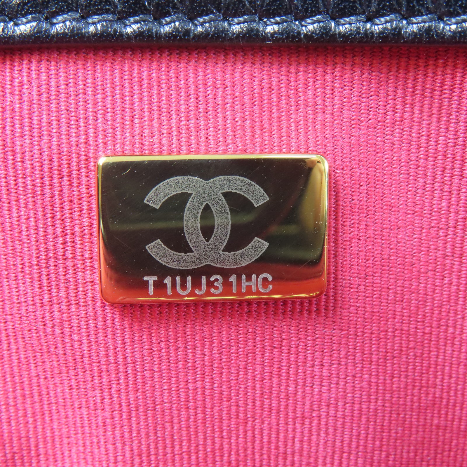 CHANEL 【激減優惠】菱格牛皮皮革Pearl Flap Bag金扣鏈帶肩背袋黑色