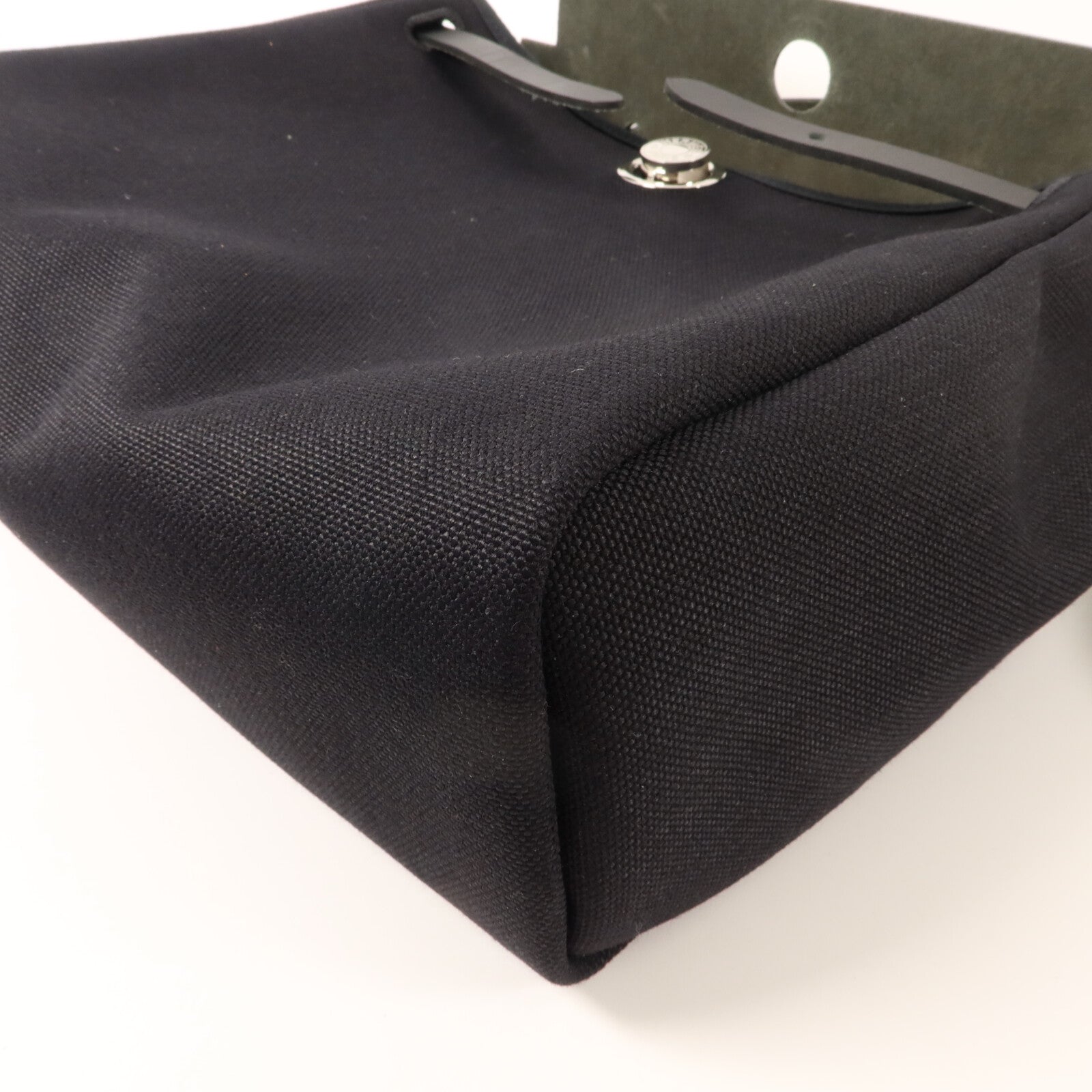 HERMES 帆布Herbag PM手挽肩背兩用袋Noir