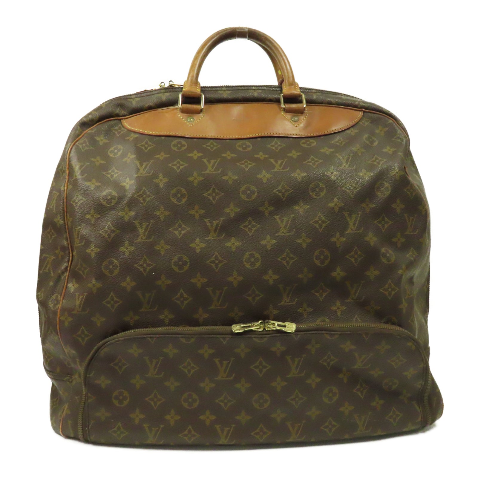 LOUIS VUITTON 【激減優惠】Monogram Evasion Hand Bag金扣手挽袋啡色